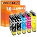 Produktbild Gorilla-Ink 10 Druckerpatronen GI-603XL als Ersatz für Epson Workforce WF-2810 DWF WF-2830 DWF WF-2835 DWF WF-2850 DWF | Black 17ml, Color 15ml XXL-Inhalt