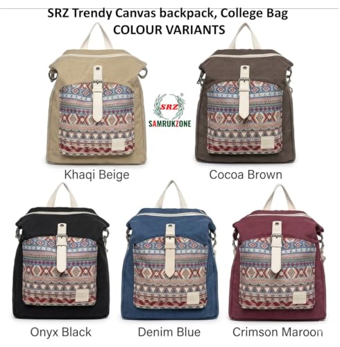 Image of SRZ School Bag College Bag Backpack for women Travel bag Polyester Trendy Stylish Backpack Drawstring Embroidery