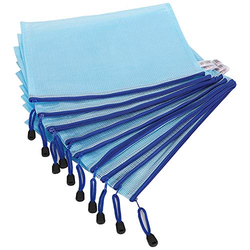 Sacchetto per documenti con cerniera 10 pezzi