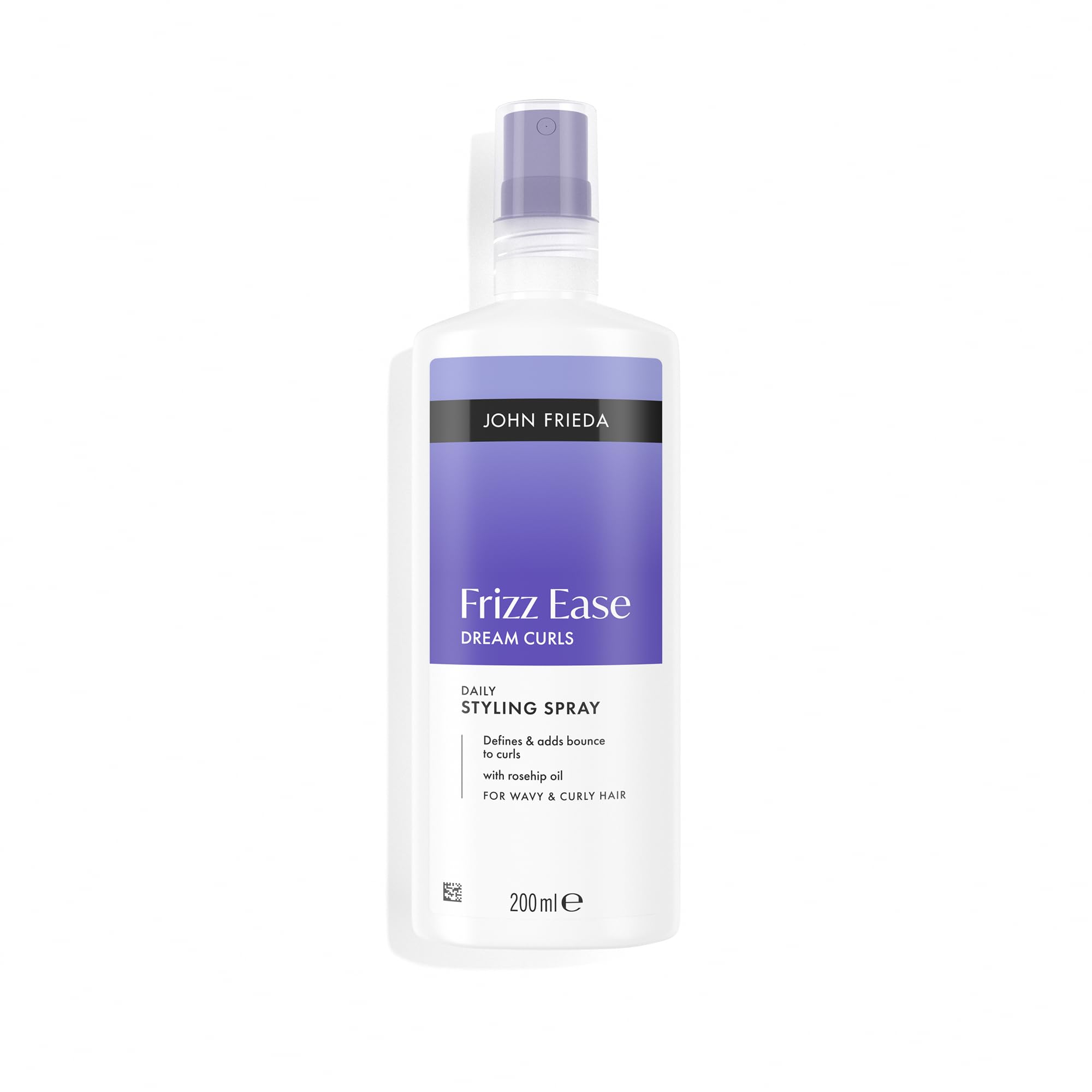 John Frieda Frizz Ease Dream Curls Spray Definidor de Rizos | Define y Reactiva Ondas y Rizos | Control del Encrespamiento y Elasticidad | Con Aceite de Rosa Mosqueta | Fórmula Vegana | 200 ml