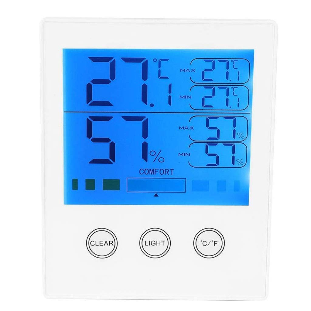 PNAWLLCF-65 Habitación Termómetro Digital Interior Nivel de Confort termómetro y higrómetro Digital termómetro higrómetro Interior, Indicador de Humedad