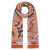 Softweich Codello Damen Orientalisch anmutender Logo-Schal recyceltem Polyester ROSE DARK Onesize