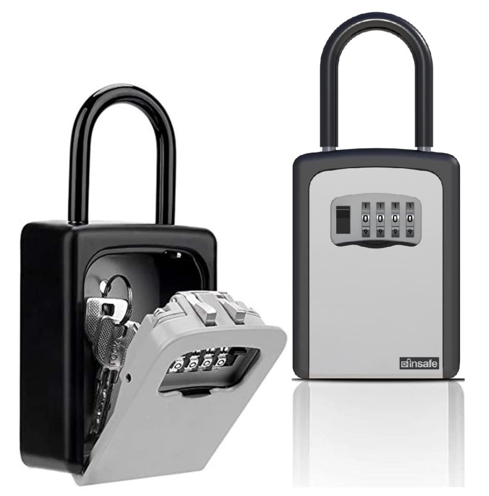 ISC802KEY Şifreli Çelik Kasa, Anahtar Kasası, Anahtar Dolabı, Gri