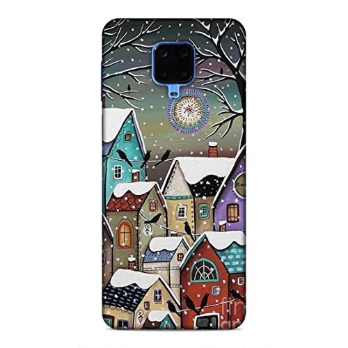 Image of Printed Mobile Back Hard Case Cover for Poco M2 Pro /Xiaomi Redmi Note 10 Lite /Xiaomi Redmi Note 9S | Snowfall, Houses, Animated, Home Sweet Home -2186