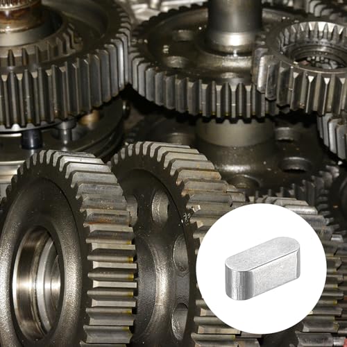 QUARKZMAN 5 Stück Rundkopf-Federkeil, 4x4x10mm Round Ended Passfeder Edelstahl Professioneller Paralleler Antriebswellenkeil für Befestigungselemente der mechanischen Industrie