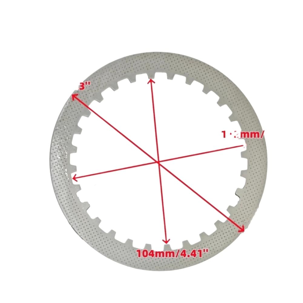 Discos De Fricción Y Acero Para Embrague 22321-KZ3-690 Compatible Con Honda CRF450R CRF450X R6 R7 R8 XRL TRX450R TRX700(Friction Plate 8pcs)