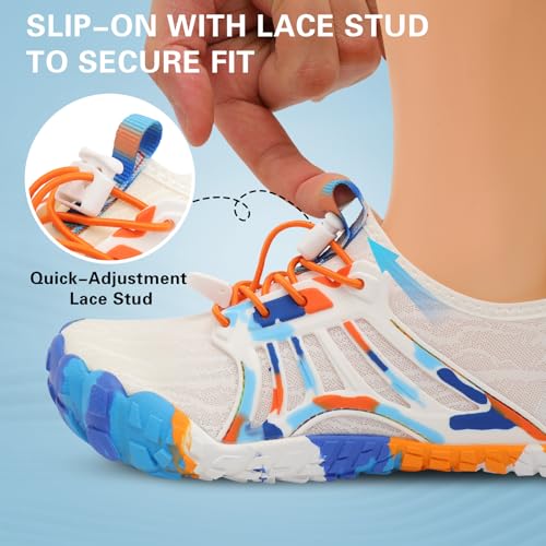 Scurtain Water Shoes for Kids Boys Girls Quick Dry Aqua Shoes Barefoot Beach Sports Swim Pool for Little Big Kid with Drainage3