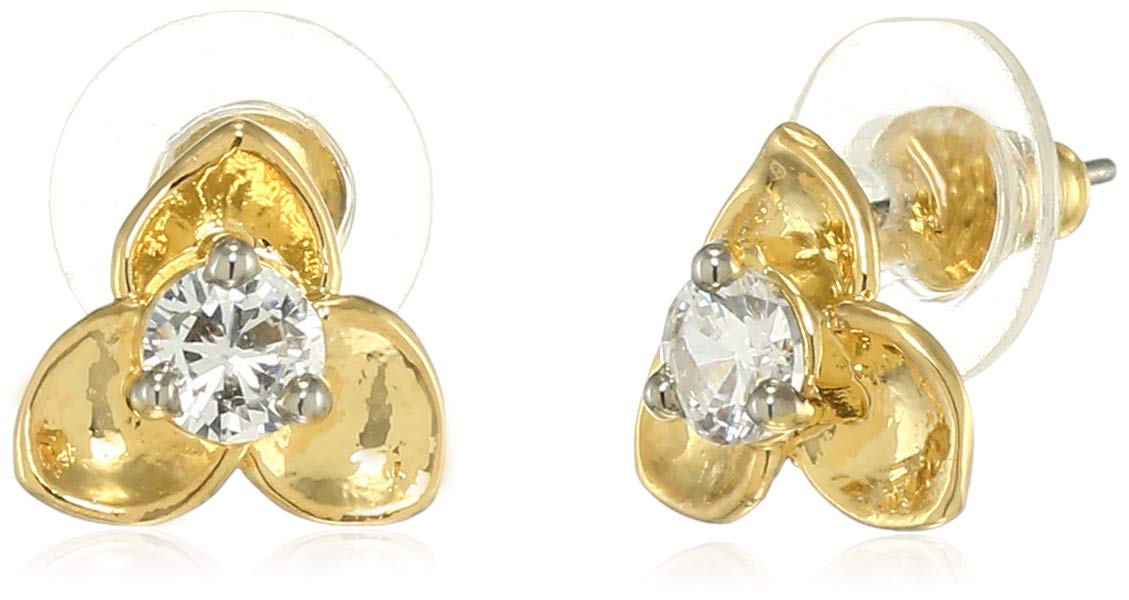 Estele Womens 24Kt Gold Plated Earrings with Fancy Austrian Crystal - One Size (B08CPY3DJS) Amazon Price History, Amazon Price Tracker