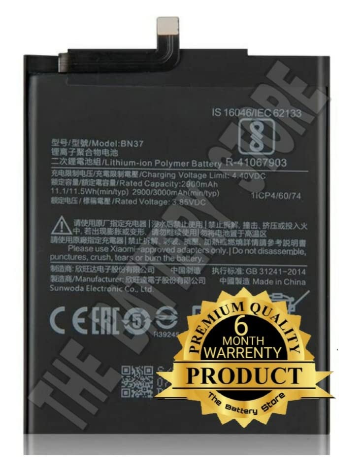 Image of Original BN37 Battery for Mi 5 / /6A / 6 M1804C3CG, M1804C3CH, M1804C3CI Battery with 6 Month Warranty***(Y00000186)