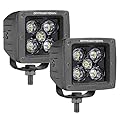 LED Cubes, OFFROADTOWN 2PCS 3 Inch 100W LED Pods CREE LED Light Pods Spot Beam Driving Lights LED Cube Lights Off Road Lights Fog Lights Reverse Light LED Ditch Lights for Trucks UTV SUV Off Road Boat