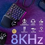Keychron C0 HE 8K Wired One-Handed Gaming Keyboard, Rapid Trigger Hall Effect Magnetic Linear Switches Gaming Keypad, 35 Programmable Keys Configurator, Per-Key RGB Lighting for Windows & macOS