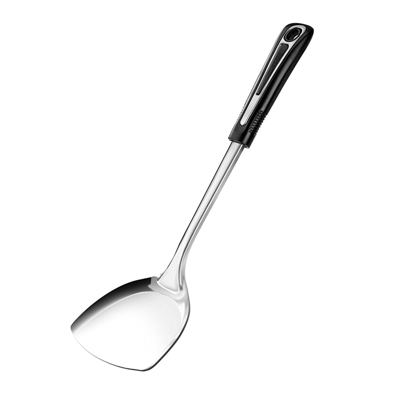 Espátula Espátula for Wok de 1 Pieza - Espátula for Wok de Acero Inoxidable con Mango ergonómico de fácil Agarre - Herramientas for Wok for cocinar freír Espátula for cocinar