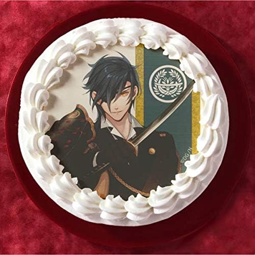 燭台切光忠・紋入りフォーク付き【刀剣乱舞】ホールケーキ(5号:4~6人分)