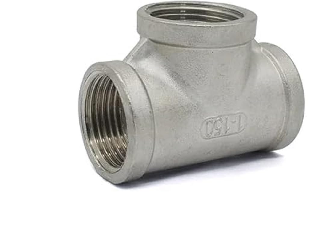 SS 304 Tee Female NPT T Shaped 3 Way 1 inch