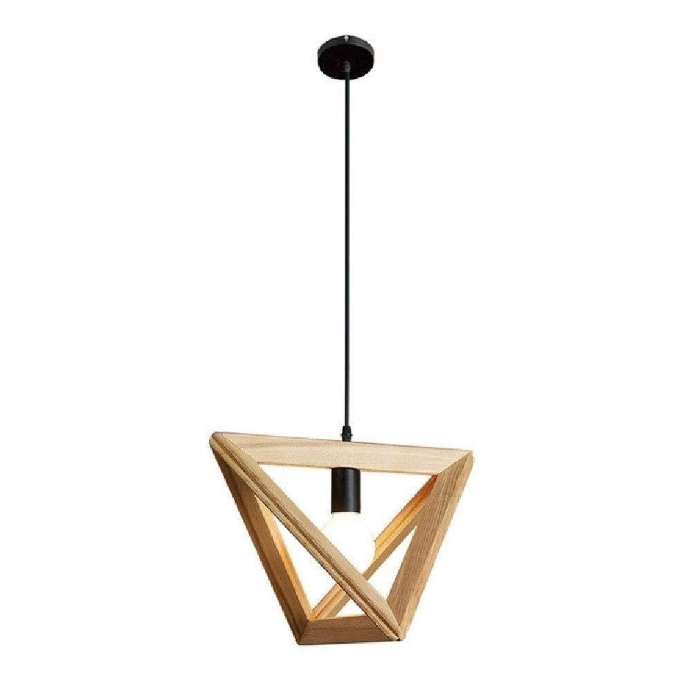 Plafonnier light bois triangle pour îlot de cuisine et restaurant cafe - 8