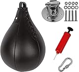 Sfeexun Boxbirne Erwachsene Kinder Punchingball Set, Boxen Speedball mit Wirbel Halterungund Luftpumpe, Profi Boxing Speed Bag, Geschwindigkeit Ball Boxen Training Trainingsgeräte