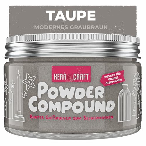 KERACRAFT Powder Compound 150g - Taupe - Bis zu 15kg buntes Gießpulver zum Selbermachen