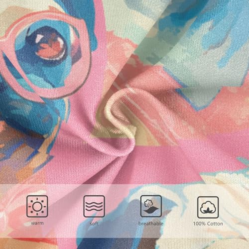 KLL Cartoon Pug Puppy Glasses Little Boys Soft Boxer Briefs Cute Children Undies3