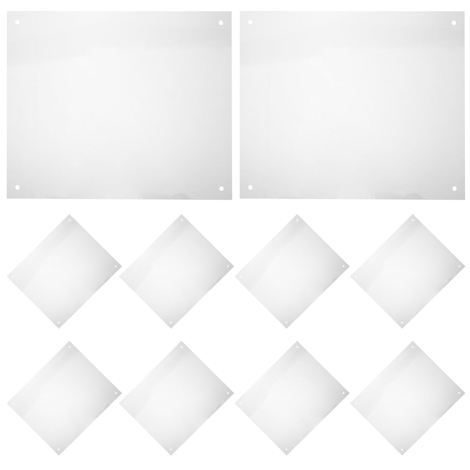 Toddmomy 1 Set di Pannelli di Protezione per l'urina della Gabbia - Rivestimento in plastica Trasparente 10"x8" per Habitat di Conigli, porcellini d'India e furetti - Accessori per