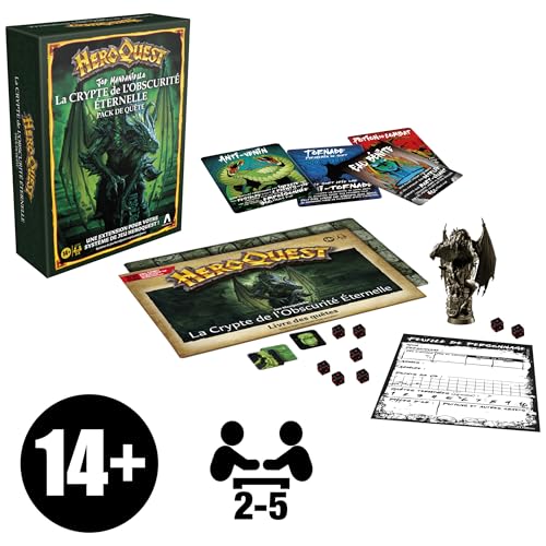 HeroQuest Pack de quête La crypte de ’obscurité éternelle jeu de rôle jeu de plateau système de jeu HeroQuest requis Avalon Hil - vue 3