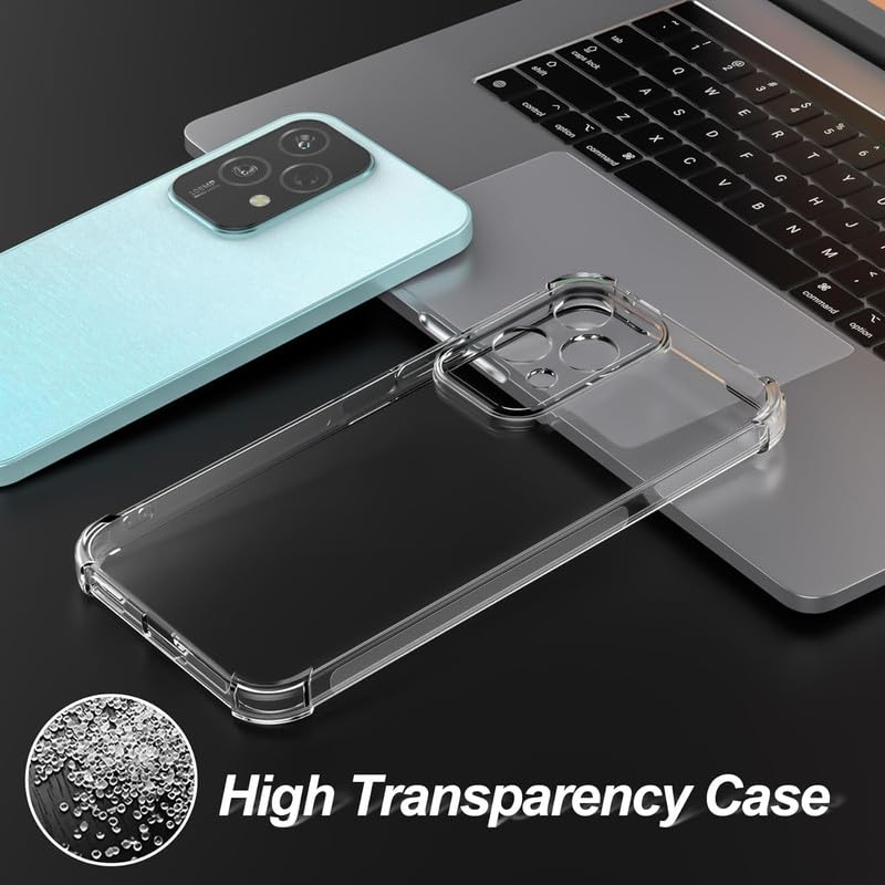 Image of SkyTree Honor 200 Lite, Solid Shock Proof Bumper Hybrid Edge to Edge Protective Transparent Back Cover for Honor 200 Lite