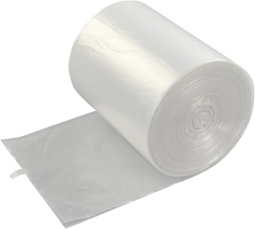 Bolsa de basura transparente de 4 galones, bolsa de basura pequeña de 1500 unidades, 15 rollos