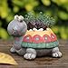 Youfui Cute Animal Shaped Cartoon Home Decoration Succulent Planter Flower Pots (Colorful Turtle)