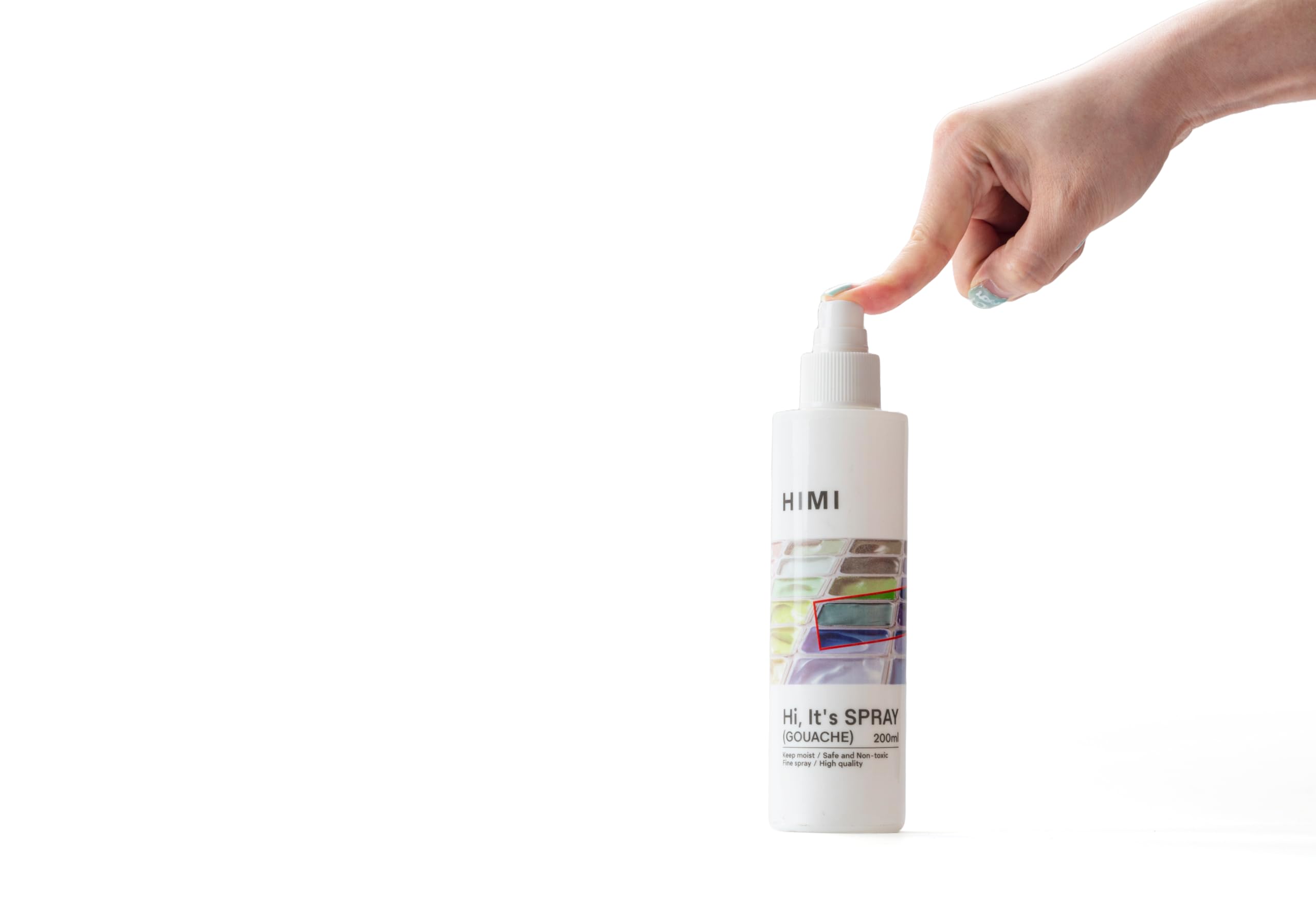 HIMI Gouache Spray de 200 ml, mantiene el gouache húmedo, reactiva, previene bacterias, suministros de arte para artistas, principiantes, colores de pintura de larga duración, a prueba de fugas