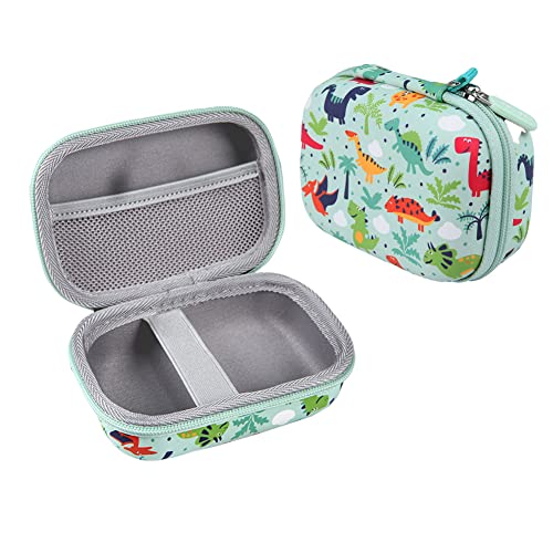 Leayjeen Funda Protectora para cámara Infantil Compatible con ASTGMI/SeHeTop/Gofunly/Hangrui/Goopow/ZHUTA/BaFuland, Navidad Cumpleaño Regalos para de 3-12 Años (Solo Funda) Dinosaurio Verde