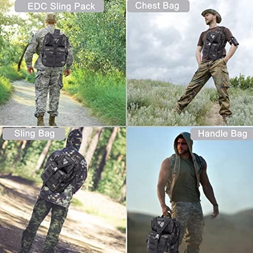 Men's Tactical Sling Bag - HAOMUK Outdoor Backpack - Image 6