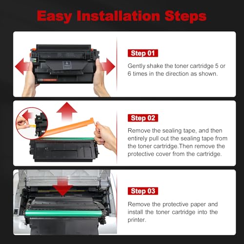 Image of 121 Black Toner Cartridge Replacement for Canon 121 D1620 D1650, 4 Pack | for Cannon 121 CRG121 CRG-121 (3252C001) High Yield Ink for ImageClass D1620 D1650 Printer