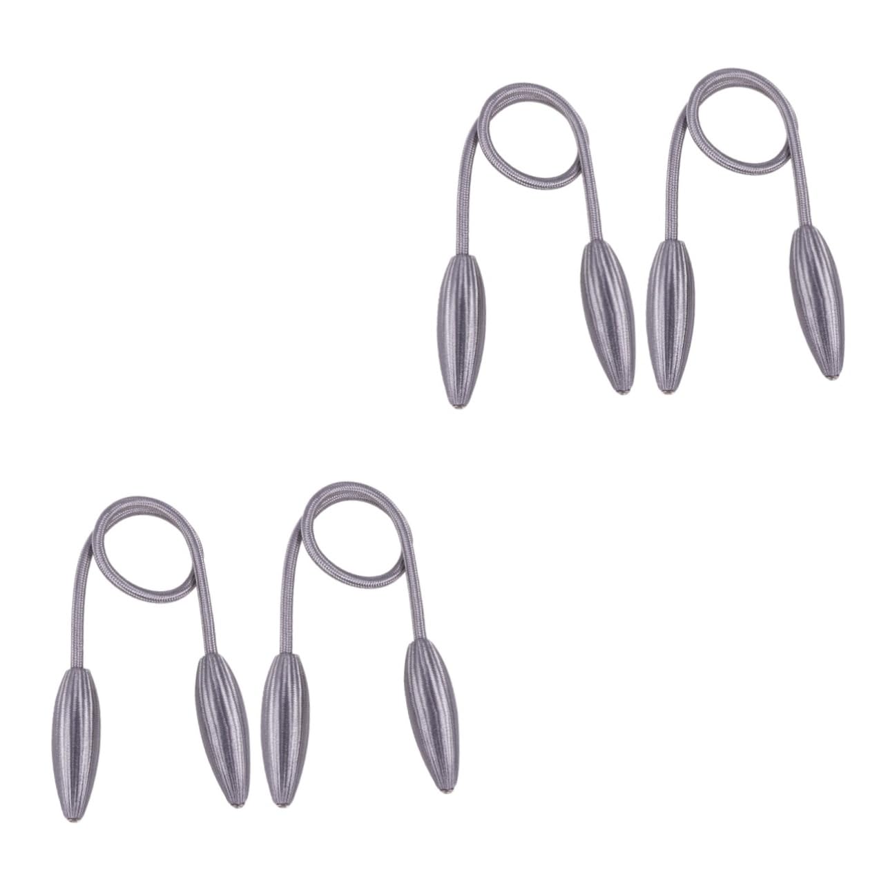 Alzapaños de cortina de metal cuerda de cortina gris K Gray 2Pcs