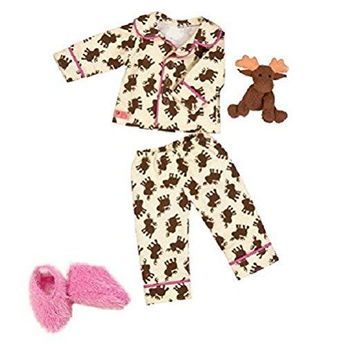 Our Generation Goodnight Moose Pajama Outfit and Accessory Set for 18 Poseabl...
