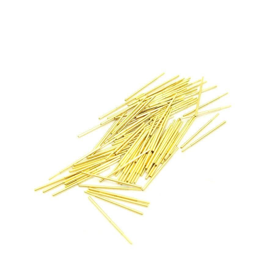 100 Pcs 0.45mm Spherical Tip Spring Loaded Testing Probe Pins
