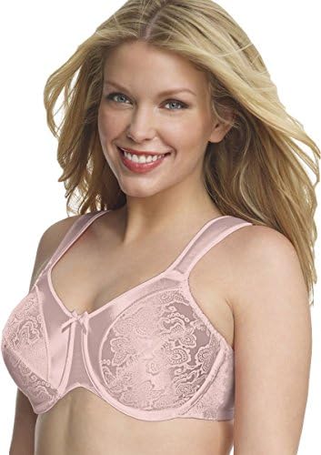 Bali Satin Tracings Underwire Minimizer Bra_Rosewood_38DD