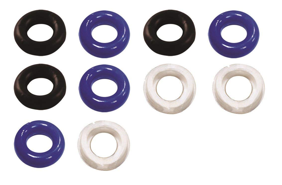 Romi 10 Pcs Male Penis Ring Waterproof Silicone Cockrings Cock Ring Delay Head Glans Ring