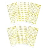 【Pegatinas brillantes】: estas pegatinas estampadas en caliente con baches en relieve son fáciles de pegar y despegar. Los colores brillantes hacen que tus artículos sean únicos. Puede usarlo para álbumes de recortes, tarjetas de felicitación o proyectos de manualidades para niños.