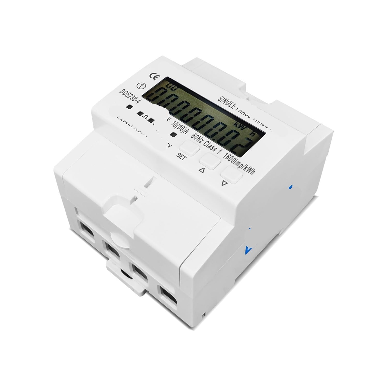 Compteur d'énergie intelligent Din Rail 110V 80A moniteur triphasé