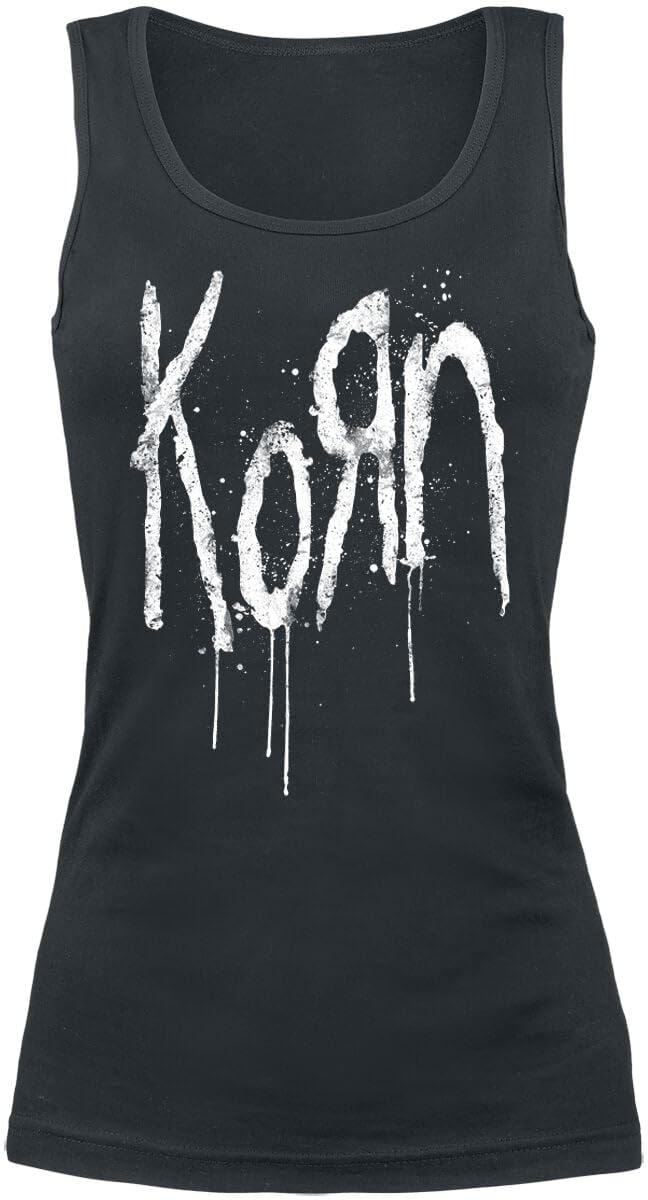 Korn Freak Splatter Femme Top Noir Regular/Coupe Standard
