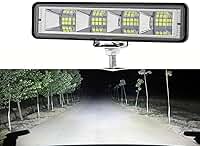 1 barra de LED para carro, motocicleta, 72 W, 4 x 4, 24 barras de LED, off-road, SUV, ATV, trator, caminhões, barco, escavadeira, 12 V, 24 V, LED