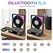 HOTT Portable CD Player,Retro Bluetooth 5.3 CD Players for Home,Music Player with HiFi Speaker,4000mAh Recheageable/Remote Contro/RGB Night Light/Sleep Timer/U Disk/Micro SD/AUX Desktop CD Players