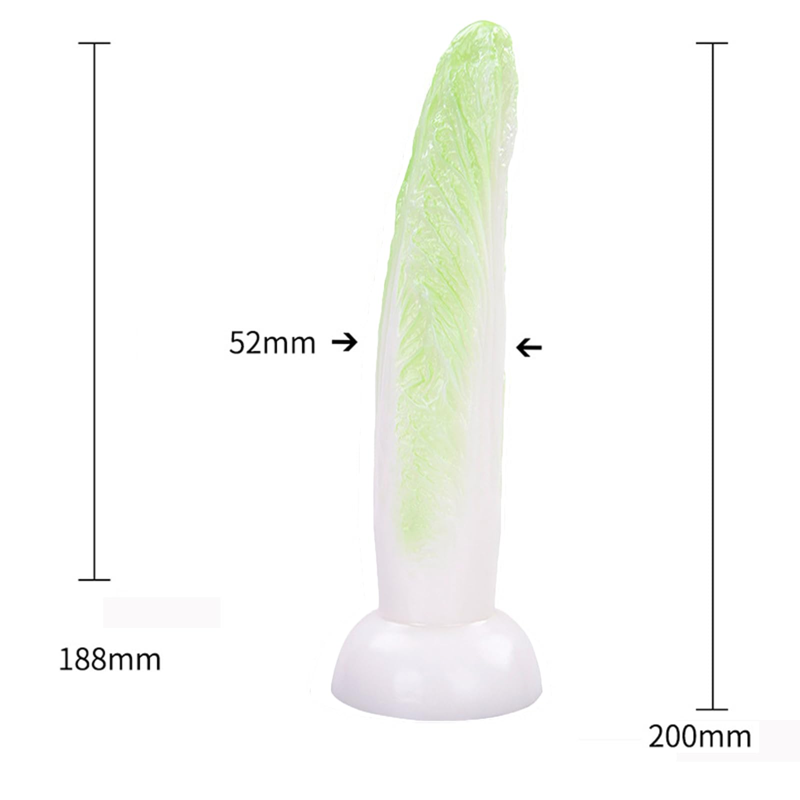 7.87 inch Corn Shape Soft Silicone Realistic Dildo Sex Toy Clitoral Dildo Anal Dildo Plug with Textures for Women Men - Corn