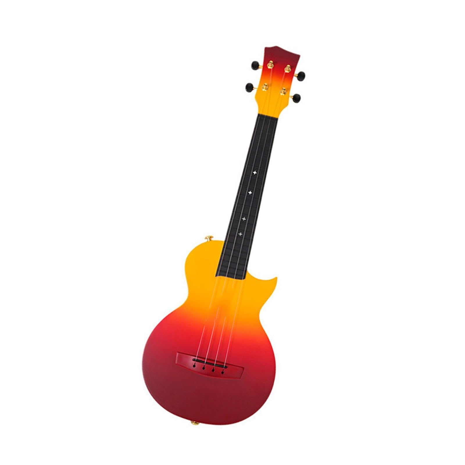Pomarańczowo Czerwone 23 Calowe Ukulele Mała Gitara Ukulele Dla Dorosłych