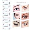 24 PCS Eyebrow Shaping Stencils, Kalolary Eyebrow Grooming Stencil Kit Shaping Templates DIY Tools for Eyebrows Shaping