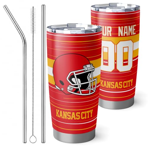 Image of Kansas Tumbler 20oz Travel Mug Gifts Custom Name Number