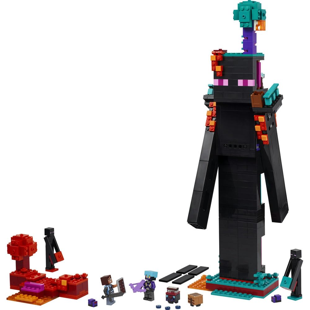 LEGO Minecraft Wieża Endermana 21279 | budowla Minecraft, zestaw z mobami, prezent dla fana Minecrafta 9+, 867 elementów