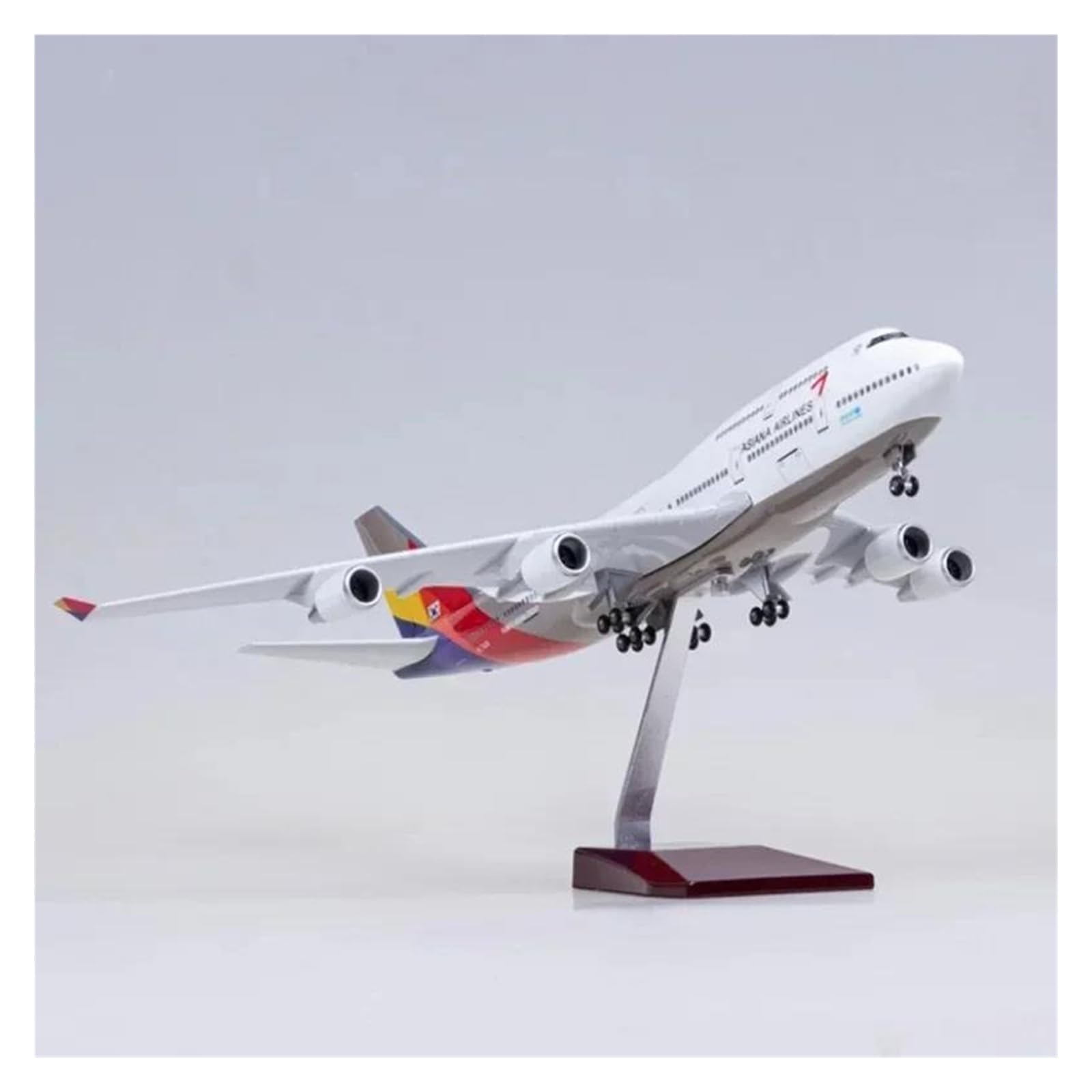 Odlewany metalowy samolot w skali 1/160 dla B747 koreański Sia W typ odlewany z żywicy model samolotu do kolekcji dający wyświetlacz na biurku modele samolotów do zbierania i wyświetlania (ze