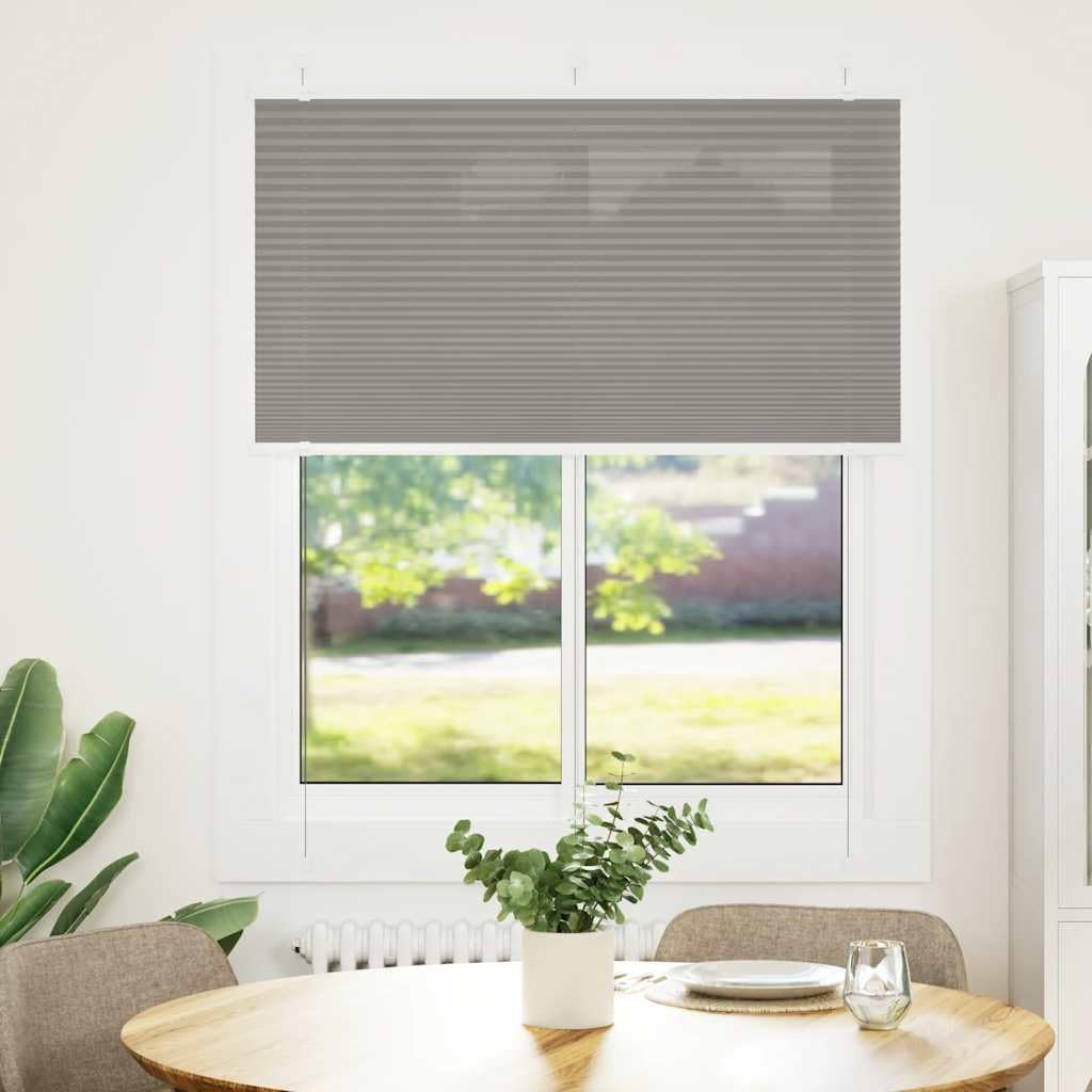 Tenda plissettata in poliestere, 105 x 150 cm, antracite | Larghezza tessuto 104,4 cm, 100% poliestere, oscurante, montaggio a parete o senza foratura, design moderno
