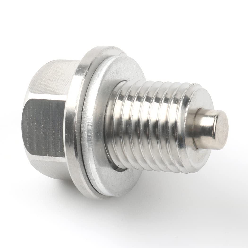 Camotokiit M14 x 1.5MM Stainless Steel Magnetic Engine Oil Drain Plug