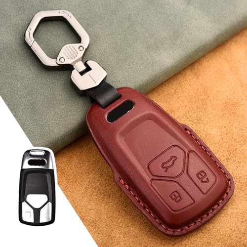 Étui en cuir pour clé télécommande de voiture Audi A4 A6 TT